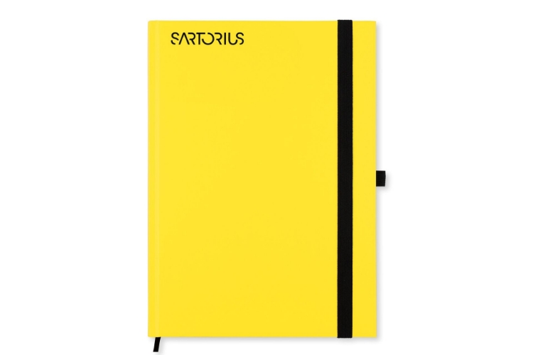 Bild von Notizbuch, Hardcover, gelb 