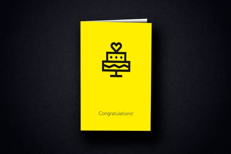 Bild von Glückwunschkarte DIN A6 "Torte" inkl. Briefhülle