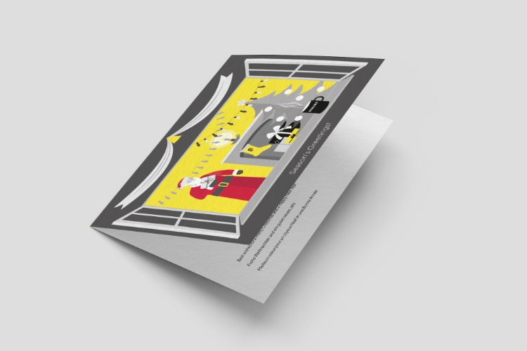 Bild von Weihnachtskarte Home mit Umschlag 